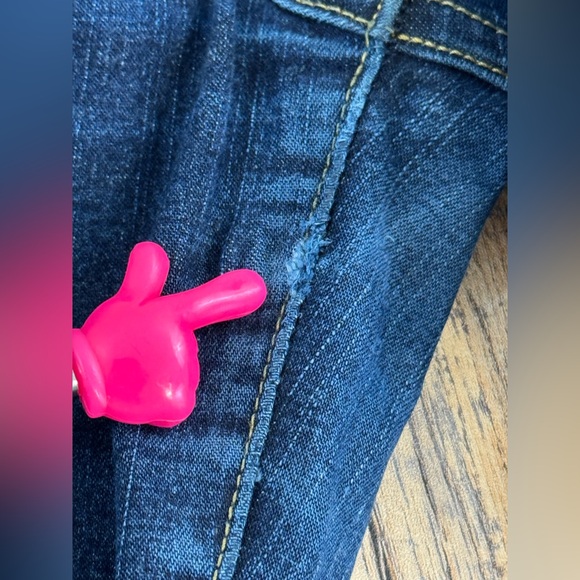 Baby Phat Women’s Vintage Denim Boot Cut Jeans, Embroidered Cat Logo, Size 14 - Picture 15 of 16